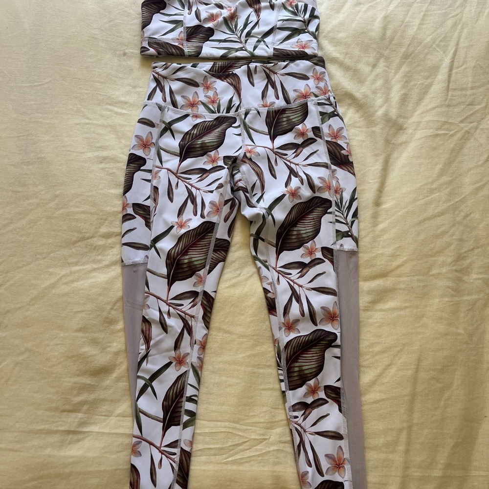 Floral Print Women's Workout Set